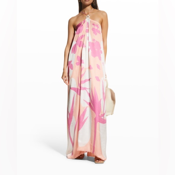VERANDAH “Anj” Pink Floral Maxi Dress
